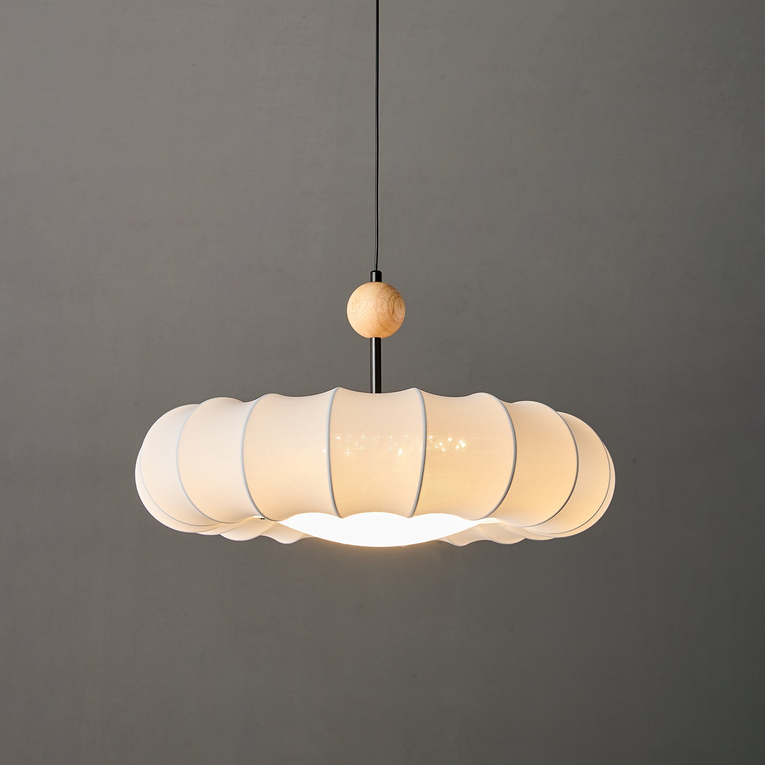 Borealis Pendant Light - Modern Nordic Style Glass Hanging Lamp for Kitchen Island, Dining Room & Living Room Decor