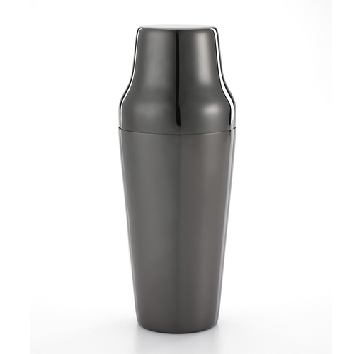 Barfly 24 Oz Parisienne 2-Piece Cocktail Shaker Set in Gun Metal Finish - Professional Bartender Tools for Mixing Martinis, Margaritas & Cocktails at Home Bars or Parties