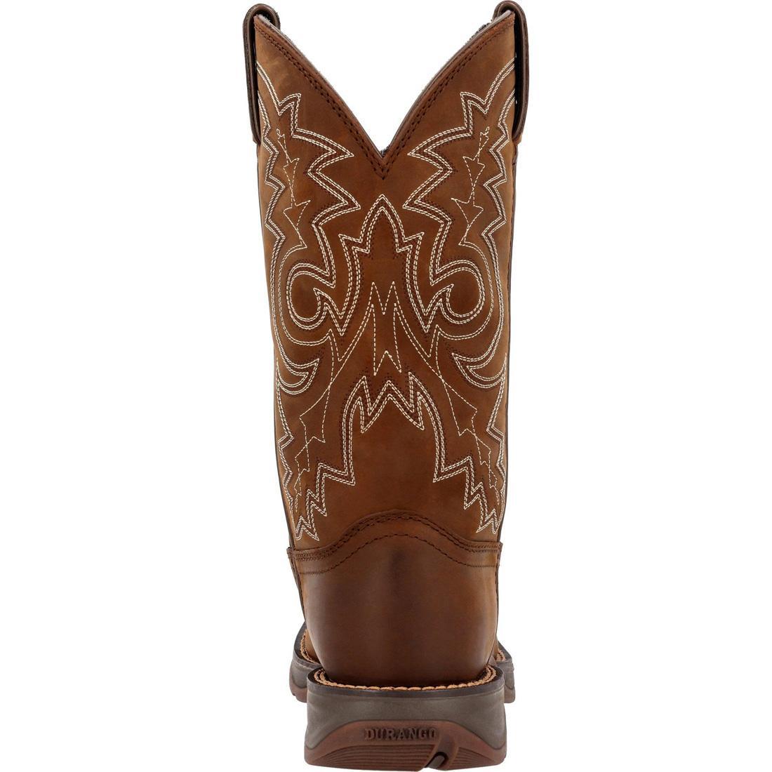 Rebel Pull-On Western Boots for Women - Brown Leather Cowboy Boots with Comfortable Fit | Perfect for Rodeo, Country Dancing & Casual Wear