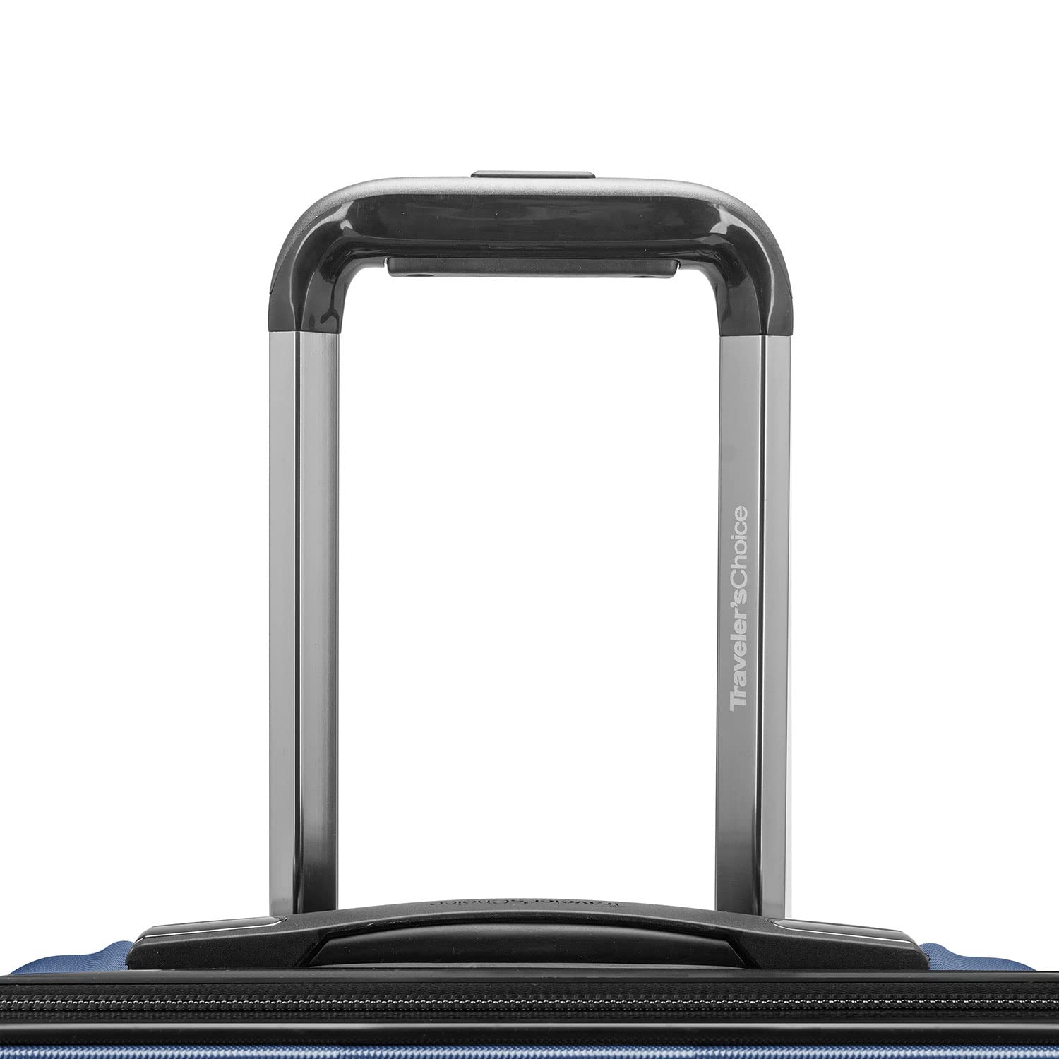 Traveler's Choice Archer Polycarbonate Hardside Spinner Luggage Set - 2-Piece Lightweight Suitcase with Tie Down Straps, Blue - Perfect for Air Travel & Business Trips