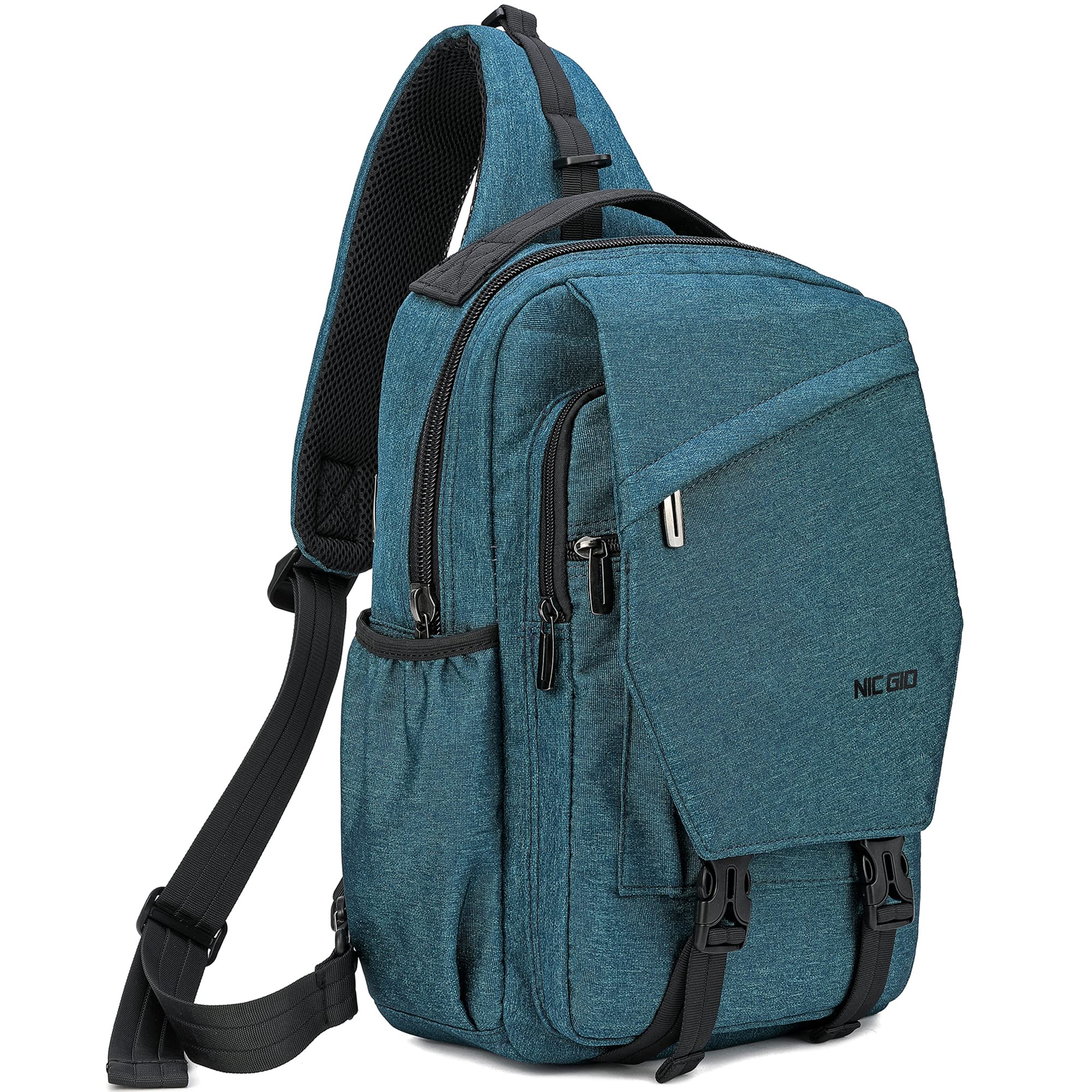 NICGID Sling Bag Backpack - 13.3 Inch Laptop Crossbody Shoulder Chest Bag for Men & Women - Perfect for Travel, Hiking, Commuting & Outdoor Adventures