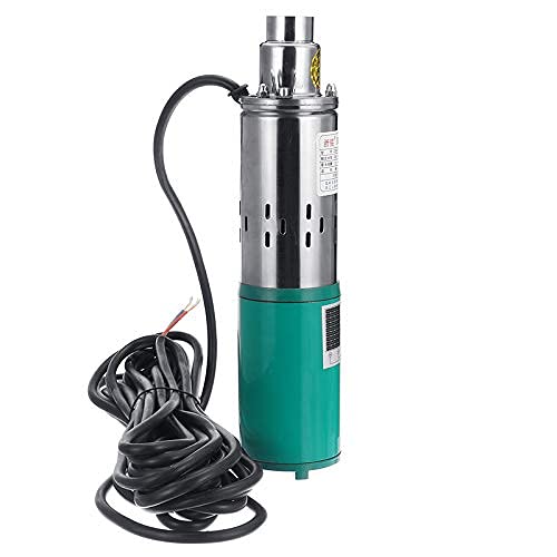12V 220W Solar Water Pump with 30M Max Lift, 1200L/H Flow Rate - Submersible Deep Well Screw Pump for Garden, Home, and Agricultural Irrigation - Perfect for Off-Grid Water Supply, Farm Irrigation, and Pool Filling