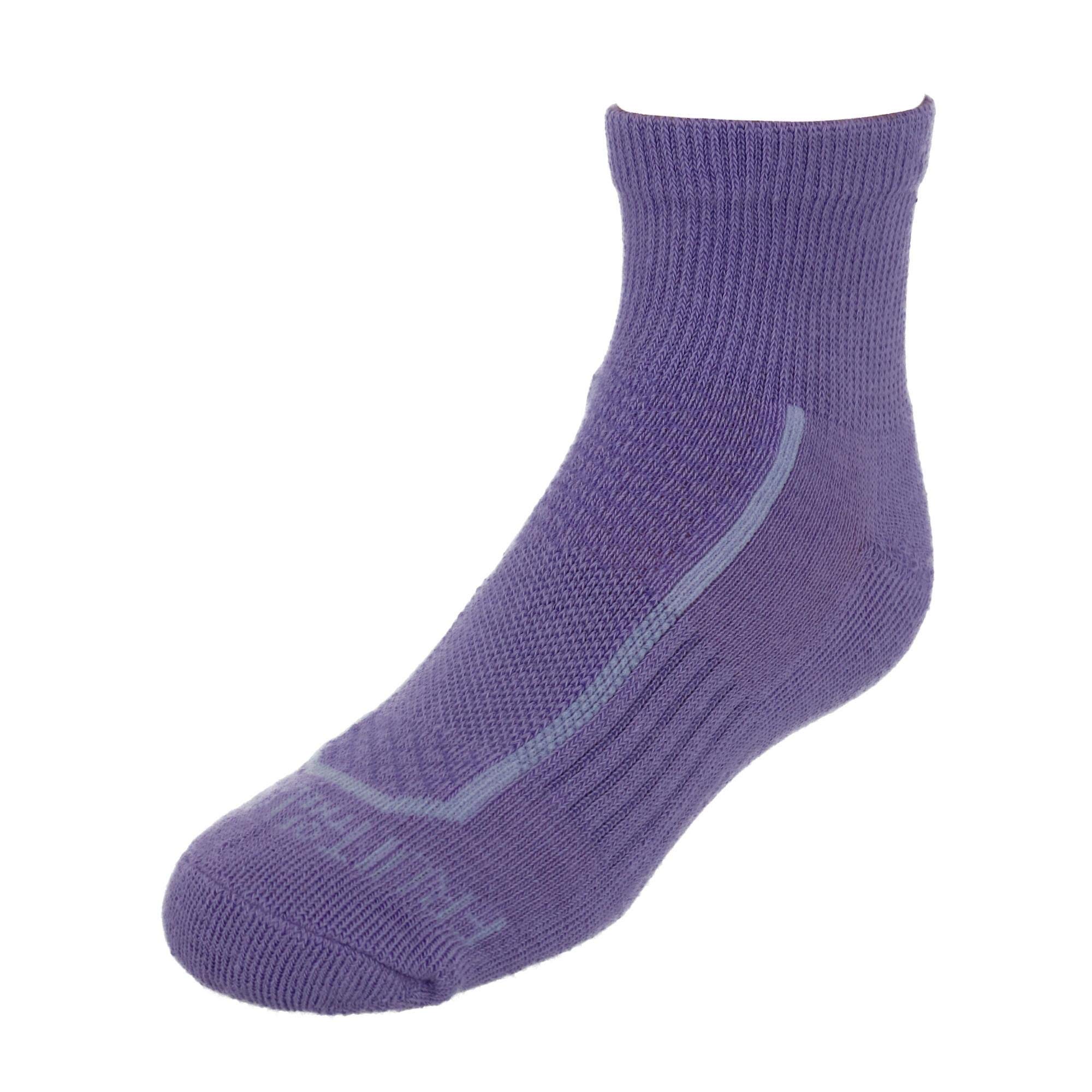 Fruit of the Loom Girls' Cushioned Ankle Socks 6-Pack - Soft Breathable Athletic Socks for Running, Sports & Everyday Wear
