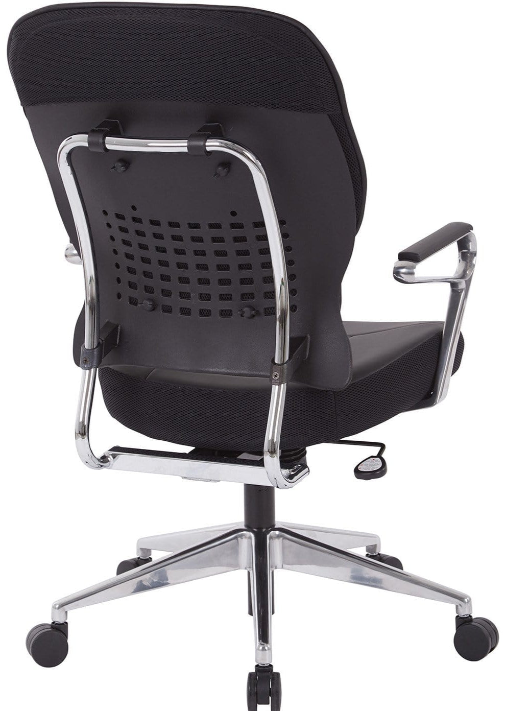 Office Star Black Bonded Leather Managers Chair - Ergonomic Executive Office Chair with Adjustable Height & Swivel - Perfect for Home & Business Workspaces [32 E33P91A7]