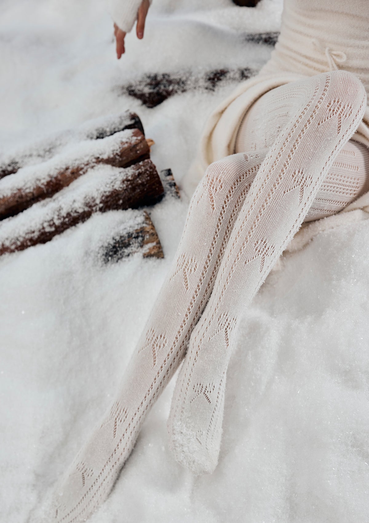 Cozy Snowflake Knitted Stockings for Christmas - Warm Winter Holiday Decor & Gift for Home, Party, and Fireplace Mantel