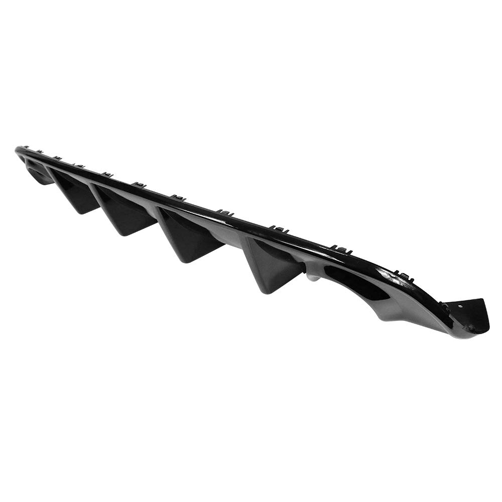 FREEMOTOR802 Gloss Black Rear Diffuser for 2015-2023 Dodge Charger SRT | OE Style Lower Lip Spoiler & Valance Panel | Enhances Aerodynamics & Sporty Look for Street Racing & Car Shows