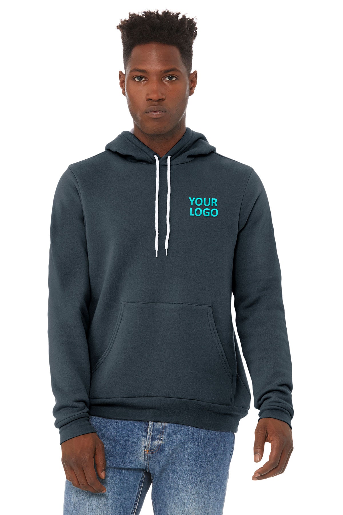 Bella Canvas Unisex Sponge Fleece Hoodie - Soft & Warm Pullover Sweatshirt for Men & Women, Dark Grey - Perfect for Casual Wear, Lounge & Outdoor Activities