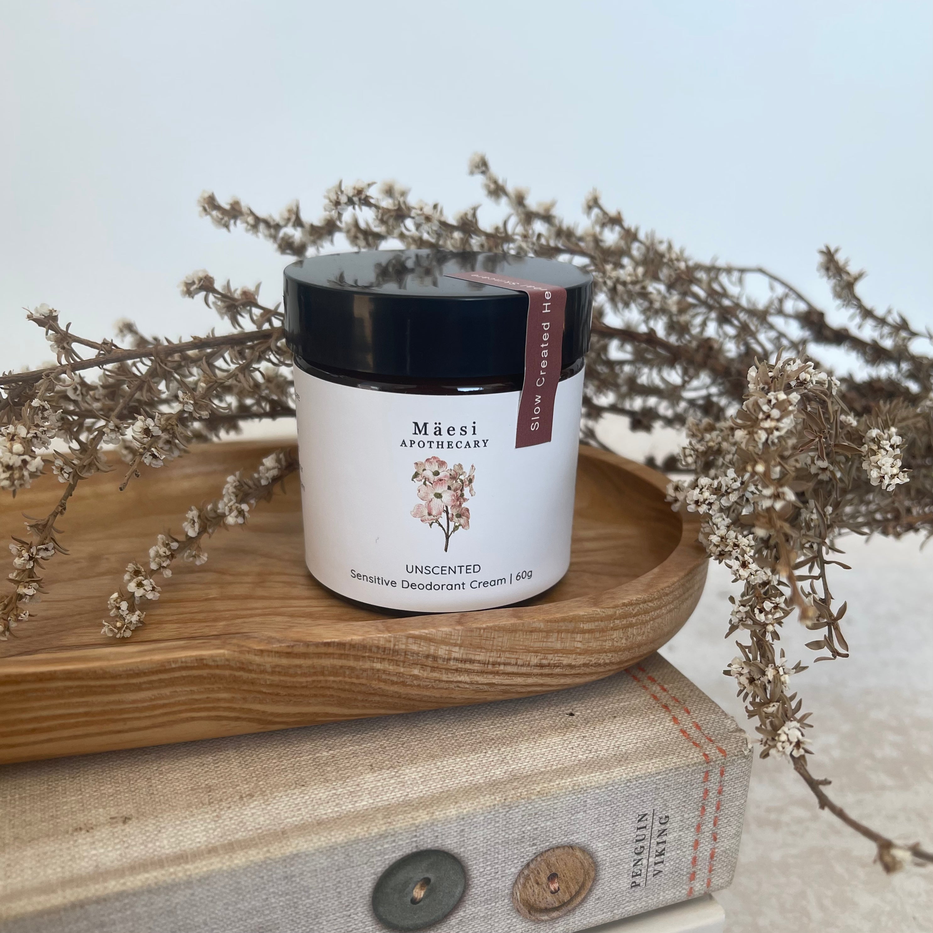 Natural Sensitive Skin Deodorant for Women & Men - Unscented, Aluminum-Free, Hypoallergenic - Gentle Protection for Daily Use & Sensitive Underarms