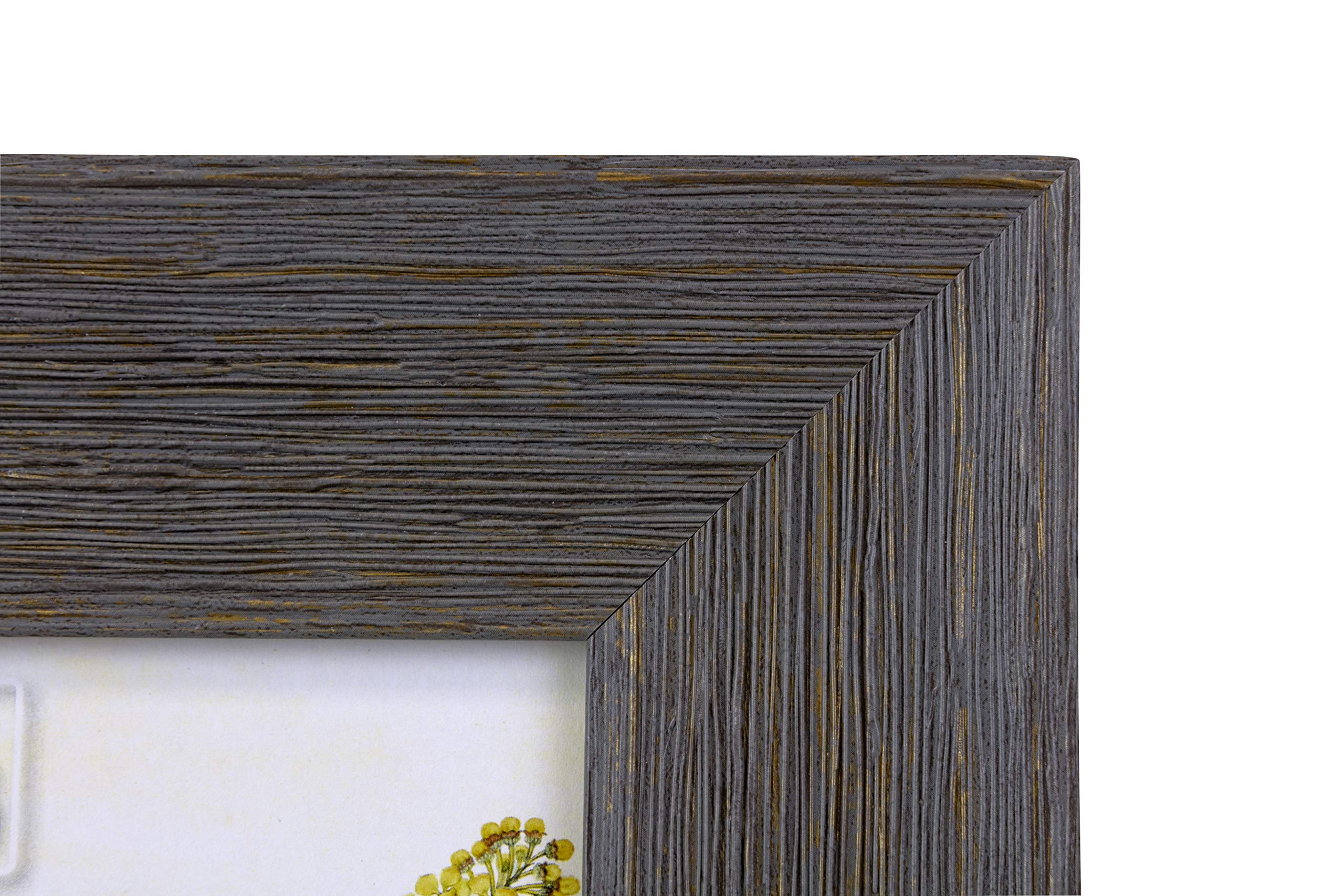 Kieragrace KG Farmhouse Frame Gallery Set - Set of 7 Rustic Wooden Picture Frames for Wall Decor, Living Room, Bedroom & Office Display