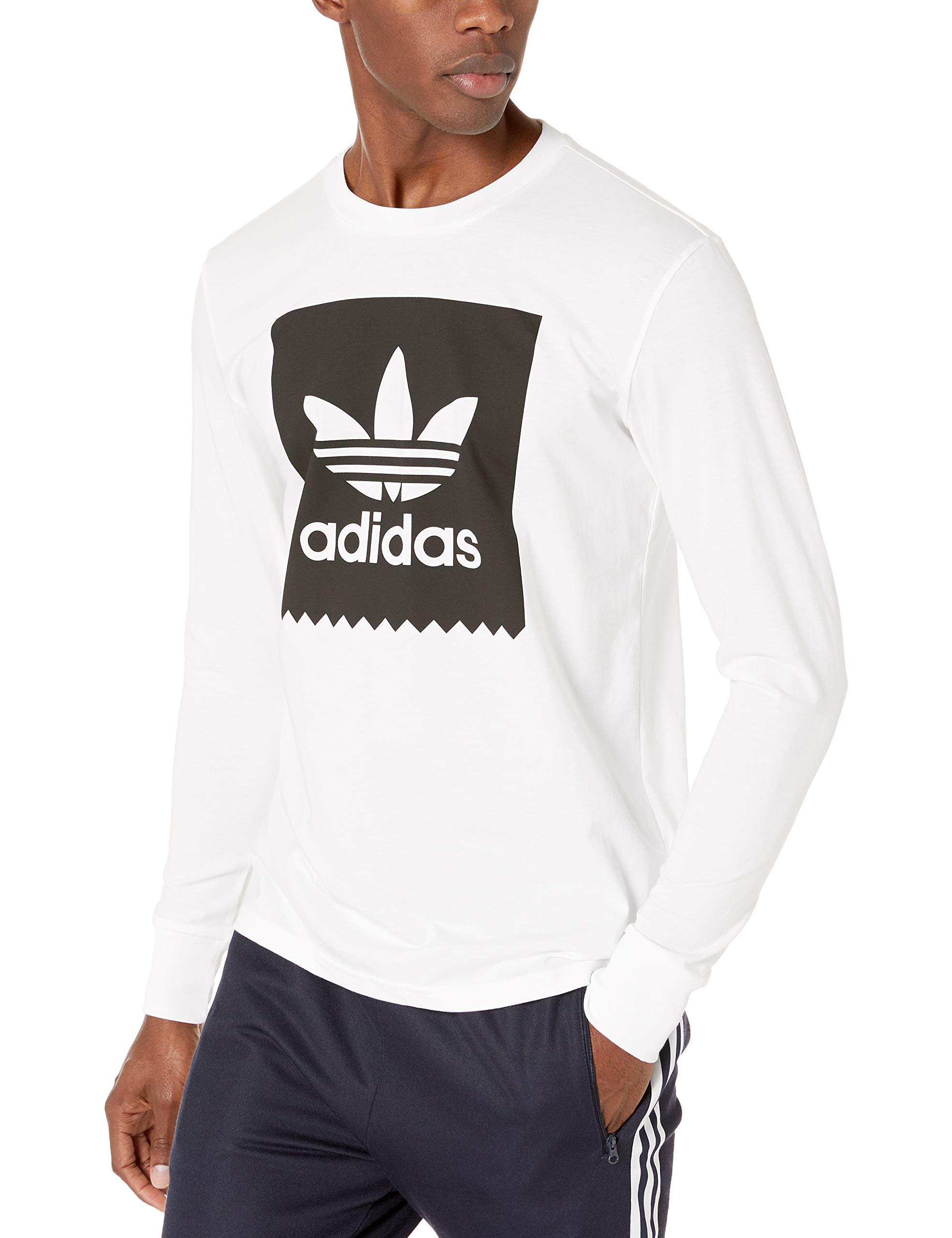 Adidas Originals Men's Long Sleeve Blackbird Graphic T-Shirt - Casual Streetwear for Everyday Wear & Urban Fashion