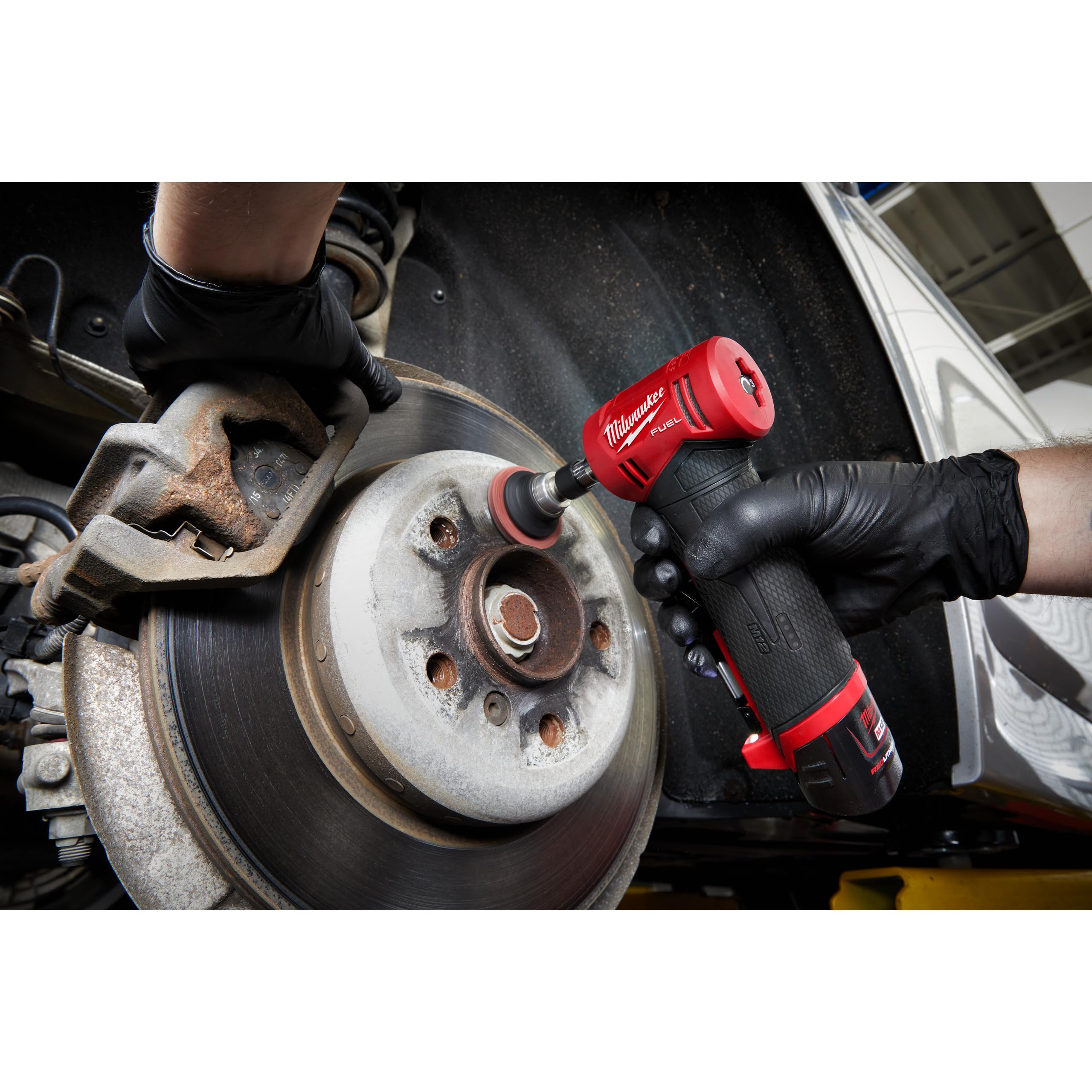 Milwaukee 1-Inch Impact Wrench for Lug Nuts - Red & Black Heavy Duty Automotive Tool - Perfect for Tire Changes, Auto Repair & DIY Car Maintenance