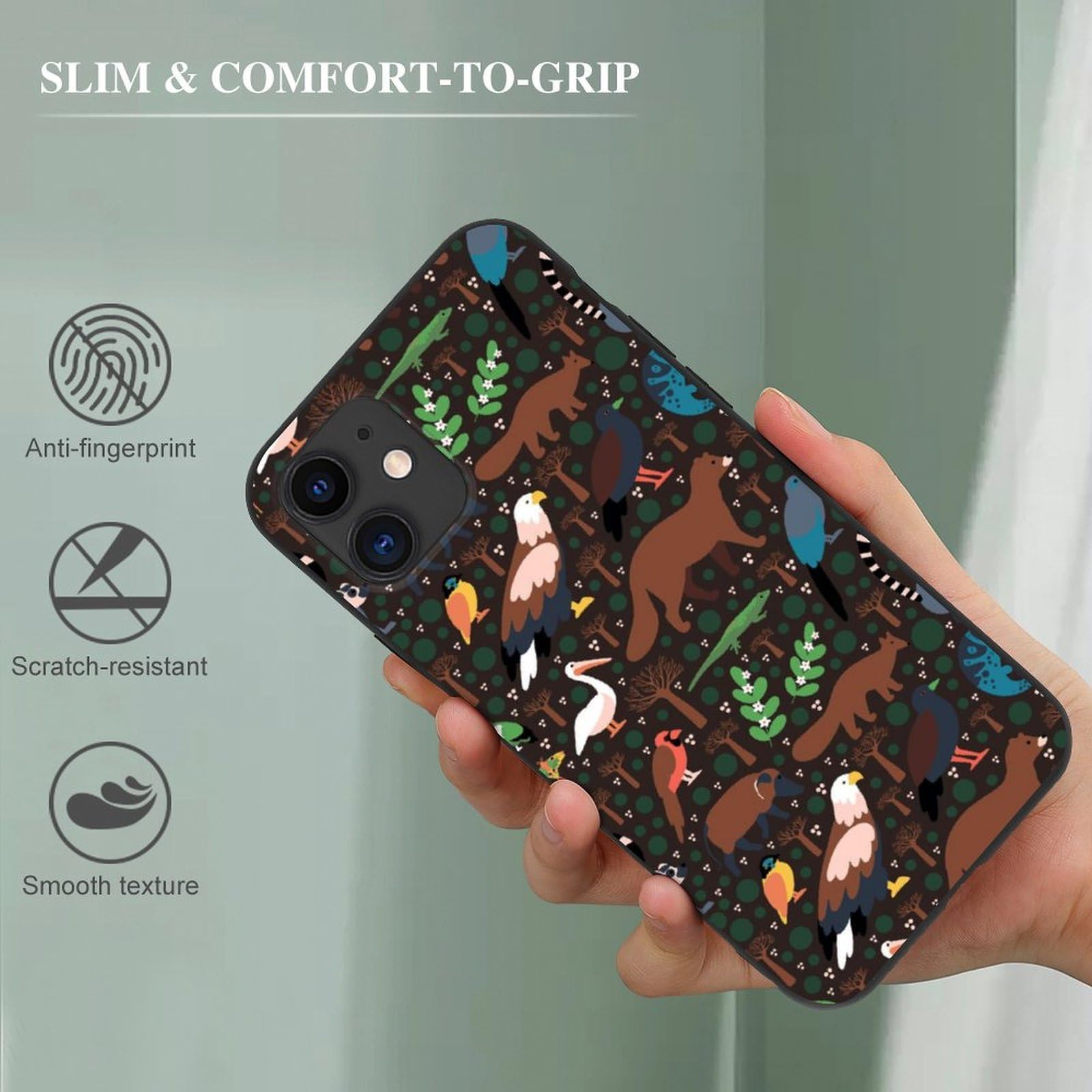Madagascar Animals iPhone 11 Series Case - Slim Durable TPU Protective Cover for iPhone 11/11 Pro/11 Pro Max | Perfect for Outdoor Adventures & Daily Use