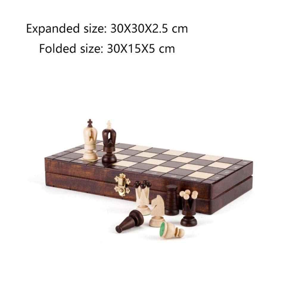 Premium Handcrafted Wooden Chess Set - 12