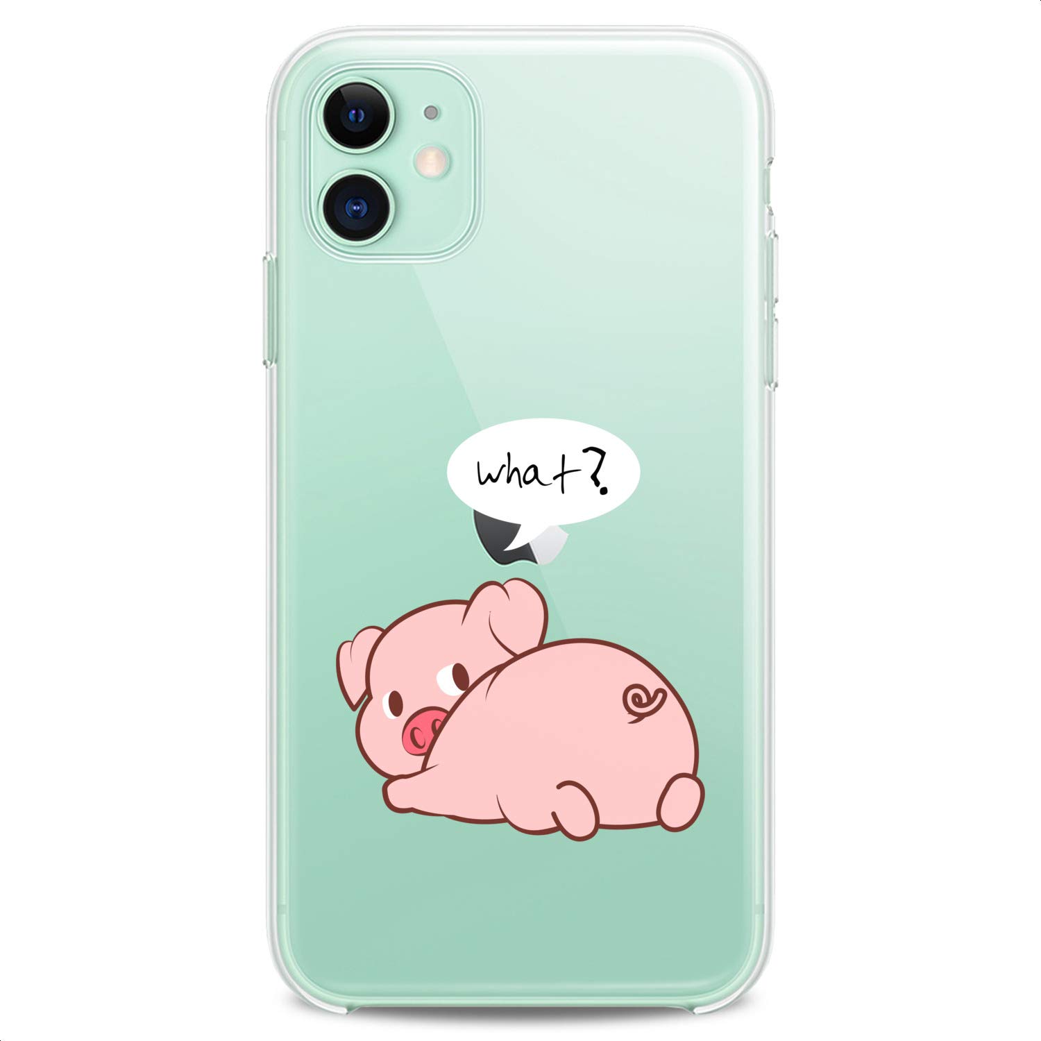 Premium TPU Phone Case for iPhone 16/15/14/13/12/11 Pro Max/Plus/Mini/XS/XR/X/8/7/6/5/SE - Cute Kawaii Animal Patterns, Slim Pink Design with Funny Quotes | Perfect for Girls, Teens & Trendy Protection (School, Work, Travel)