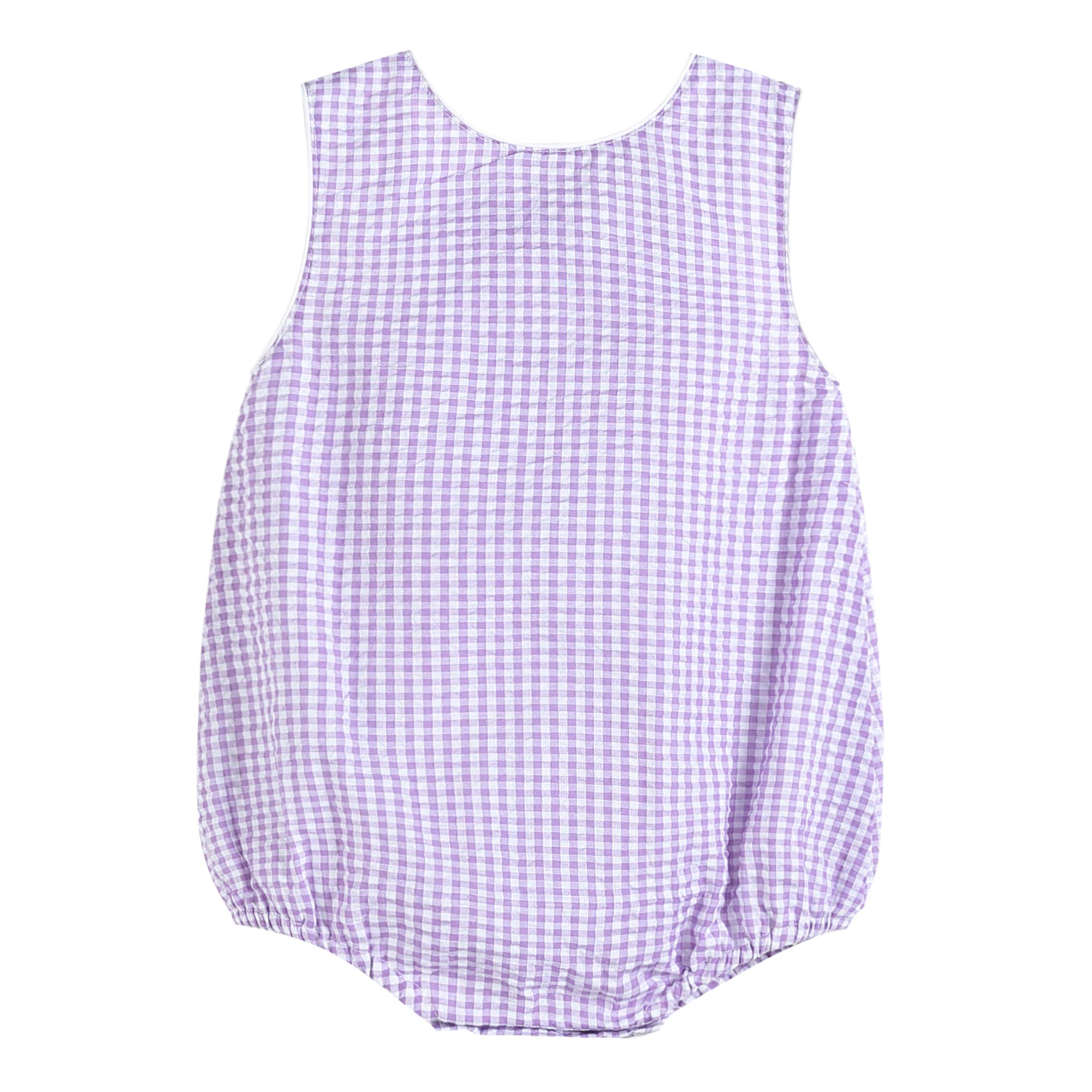 Lil Cactus Baby & Toddler Boys Girls Seersucker Gingham Bubble Romper One-Piece Outfit - Perfect for Summer Playdates, Beach Trips & Photo Shoots