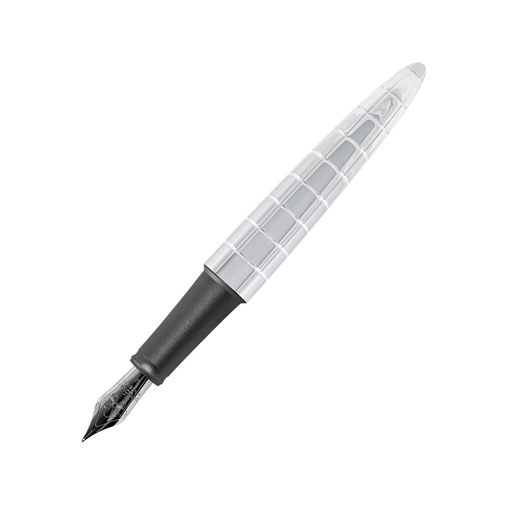 Diplomat Aero Rhomb Chrome Fountain Pen - Premium Writing Instrument for Professionals, Gift & Calligraphy - Perfect for Office, Business Meetings & Special Occasions