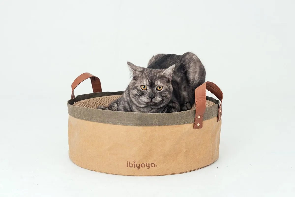 Durable Sand Dune Cat Scratching Pad with Replaceable Cardboard Insert - Protects Furniture & Satisfies Natural Scratching Instincts for Indoor Cats