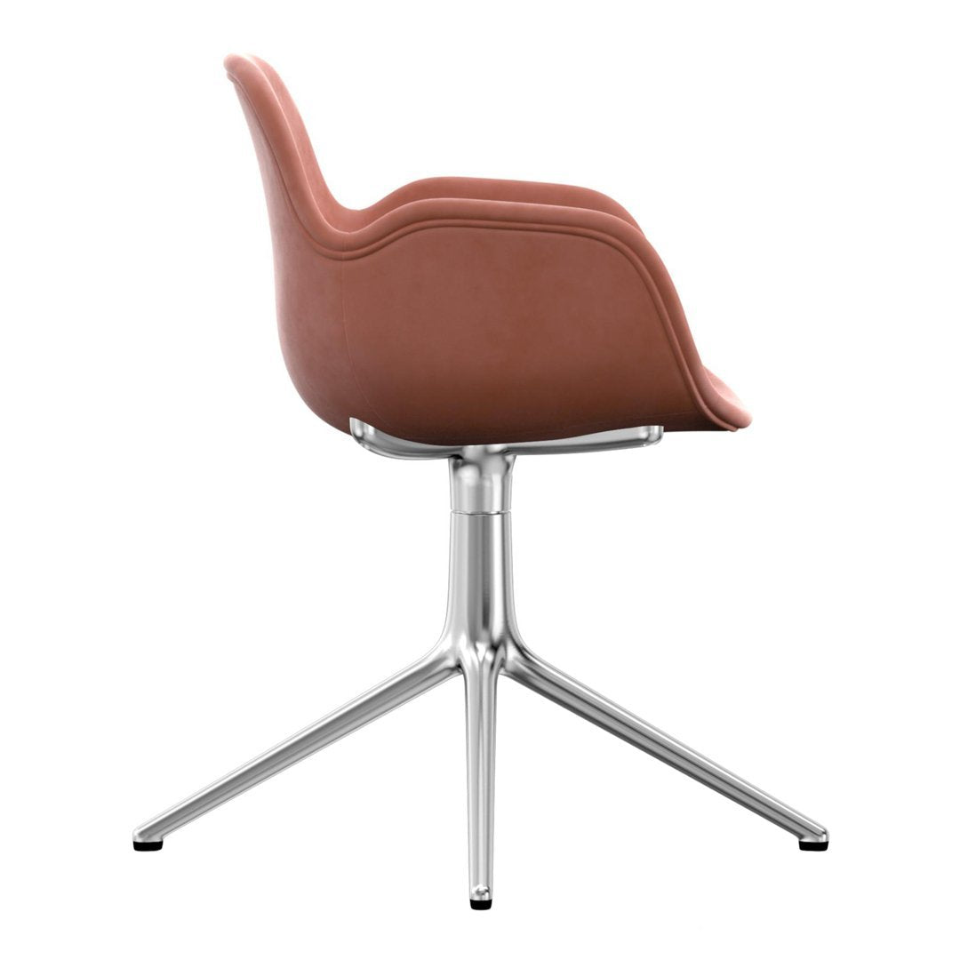Modern Form Armchair with 4L Swivel Base and Premium Upholstery - Perfect for Living Room, Office or Reading Nook