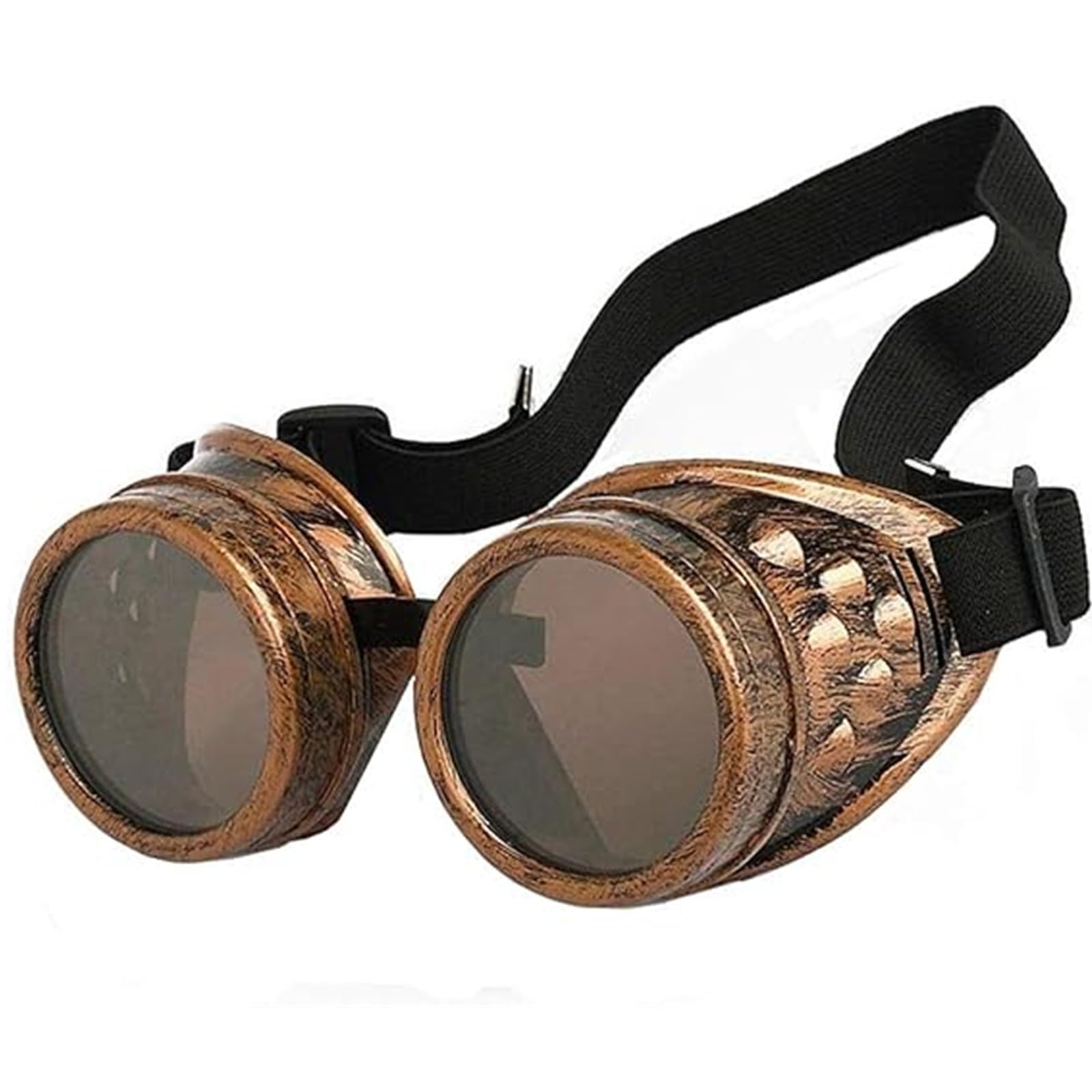 Vintage Steampunk Goggles - Gothic Cosplay Glasses for Halloween, LARP, Steampunk Costumes & Theater Performances