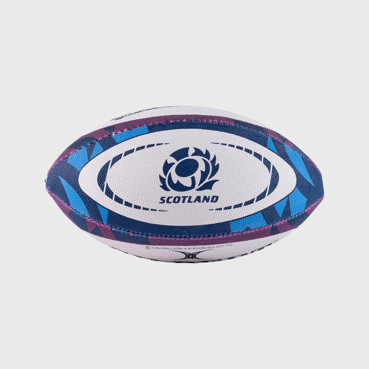 Gilbert Scotland Replica Mini Rugby Ball - Navy & Purple - Perfect for Rugby Fans, Collectors & Home Decor