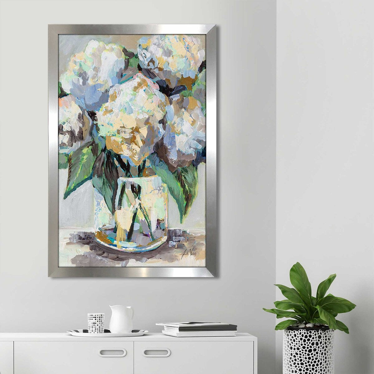 Beach House Bouquet Vertical Acrylic Wall Art Print - Perfect for Coastal Decor, Living Room, Bedroom & Office Wall Decor