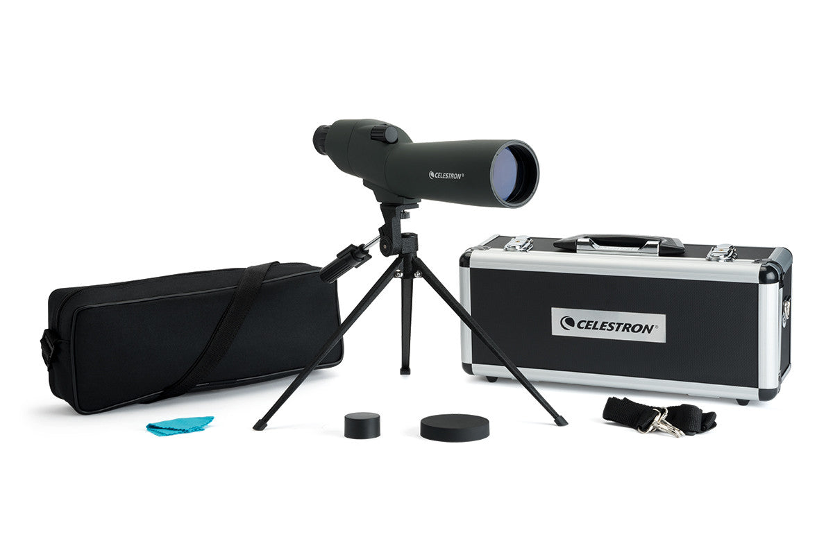 UpClose 20-60x60mm Straight Zoom Spotting Scope - Compact & Powerful for Bird Watching, Hunting, and Outdoor Adventures