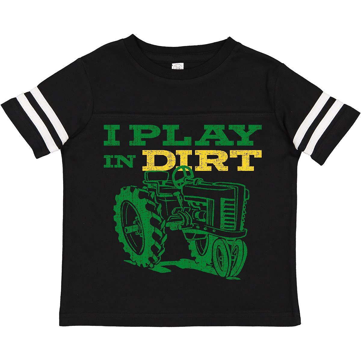 Inktastic Play in Dirt Tractor Toddler T-Shirt - Cute Farm-Themed Cotton Tee for Boys & Girls - Perfect for Outdoor Play, Farm Visits & Playdates