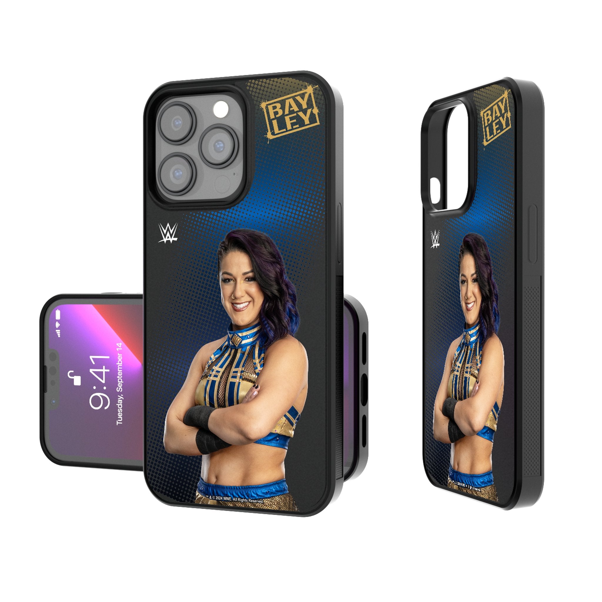 Bayley Superstar Bump Shockproof Phone Case for iPhone 15/14/13/12 Pro Max - Durable Anti-Slip Protection for Outdoor, Sports & Daily Use