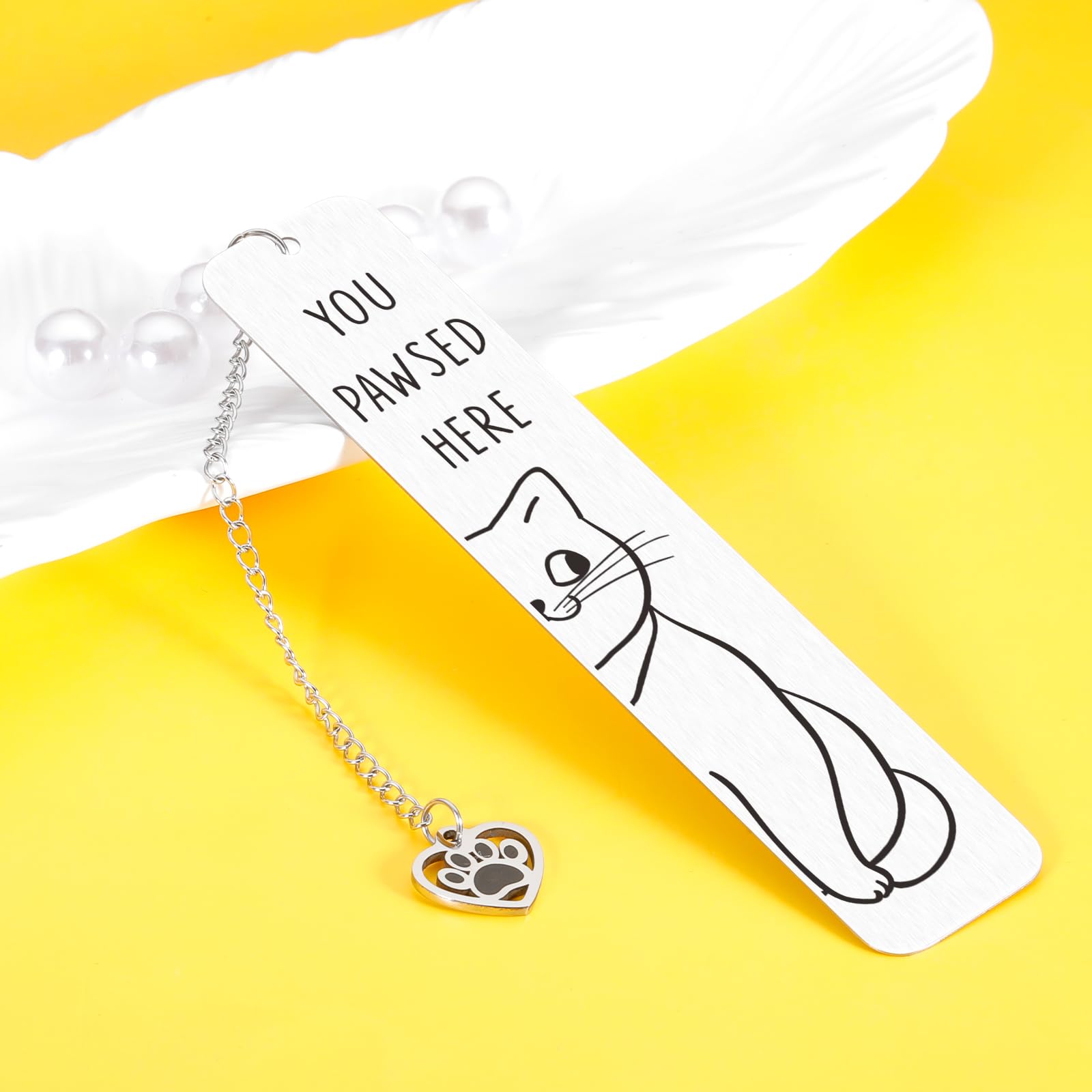 Funny Cat Lover Gifts for Women - Cute Easter & Valentine's Day Presents, Bookmark Set for Book Lovers - Perfect Book Club Accessories & Reading Gifts (Great for Birthday, Christmas & Bookworm Friends)