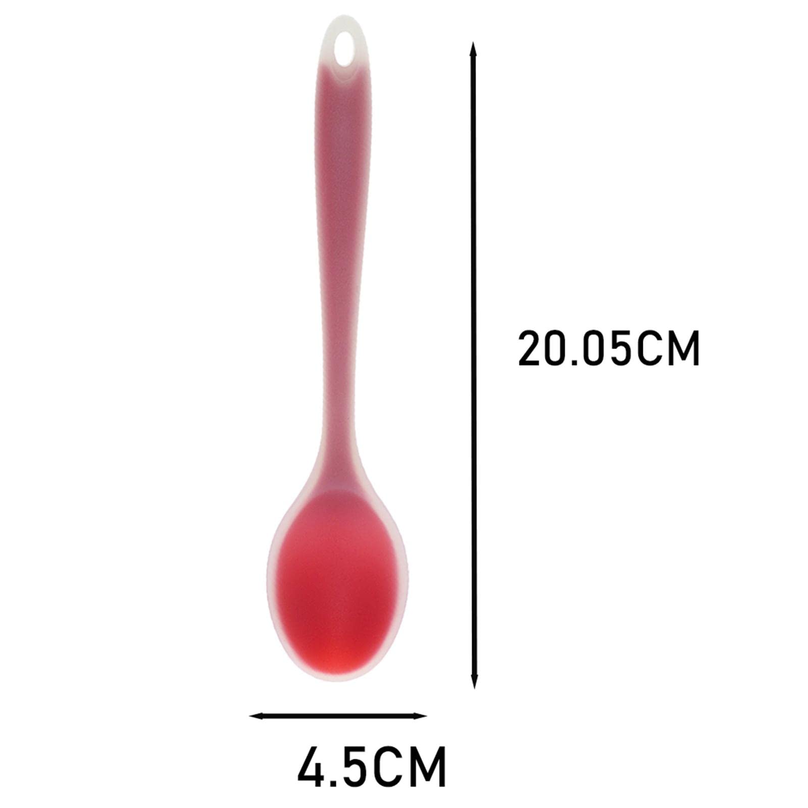 3-Piece Semi-Transparent Silicone Spoon Set - Soup, Coffee & Tea Measuring Spoons for Kitchen, Baking & Coffee Bar Use