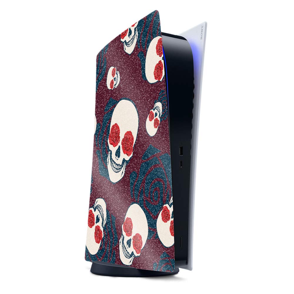 MightySkins Glitter PS5 Skin - Skulls N Roses | Gaming & Protection
