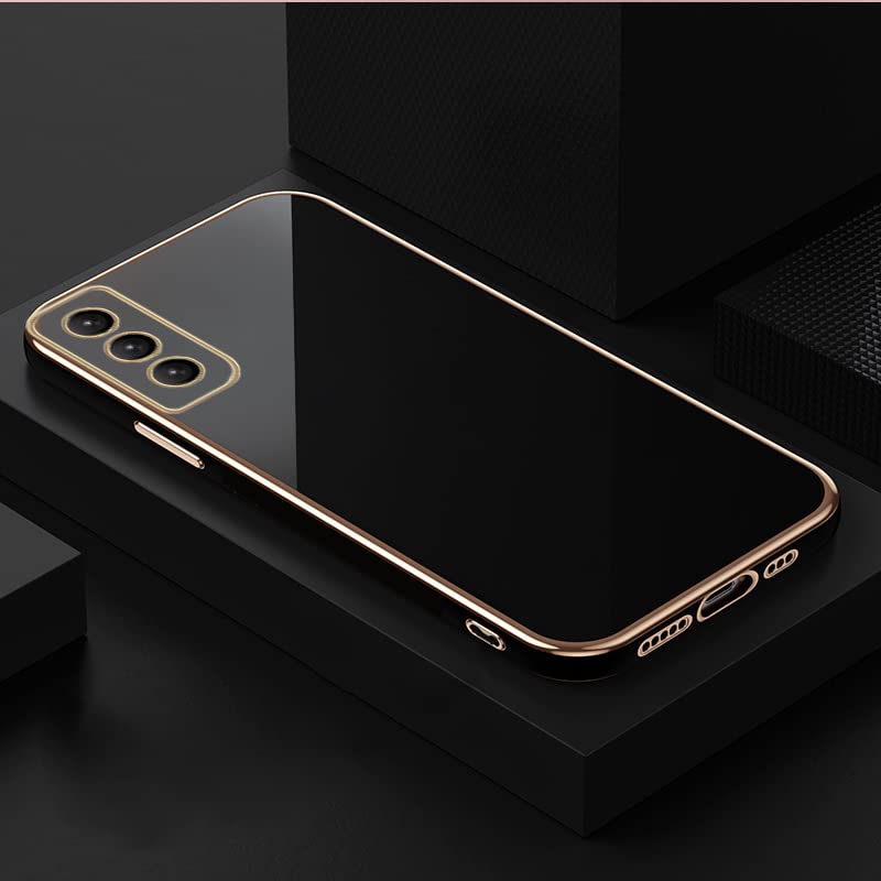 **Samsung Galaxy S21+ Plus Case - Cute Shockproof TPU Cover with Full Camera Protection, Electroplate Bumper for Samsung Galaxy S21 Plus 5G (6.7