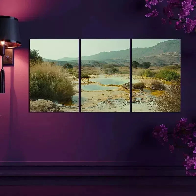 3-Piece Scenic Landscape Wall Art Set - Framed Canvas 50x70cm (20x28in) - High Quality Print - 100% Australian Made - Ready to Hang - Perfect for Living Room, Bedroom & Office Decor