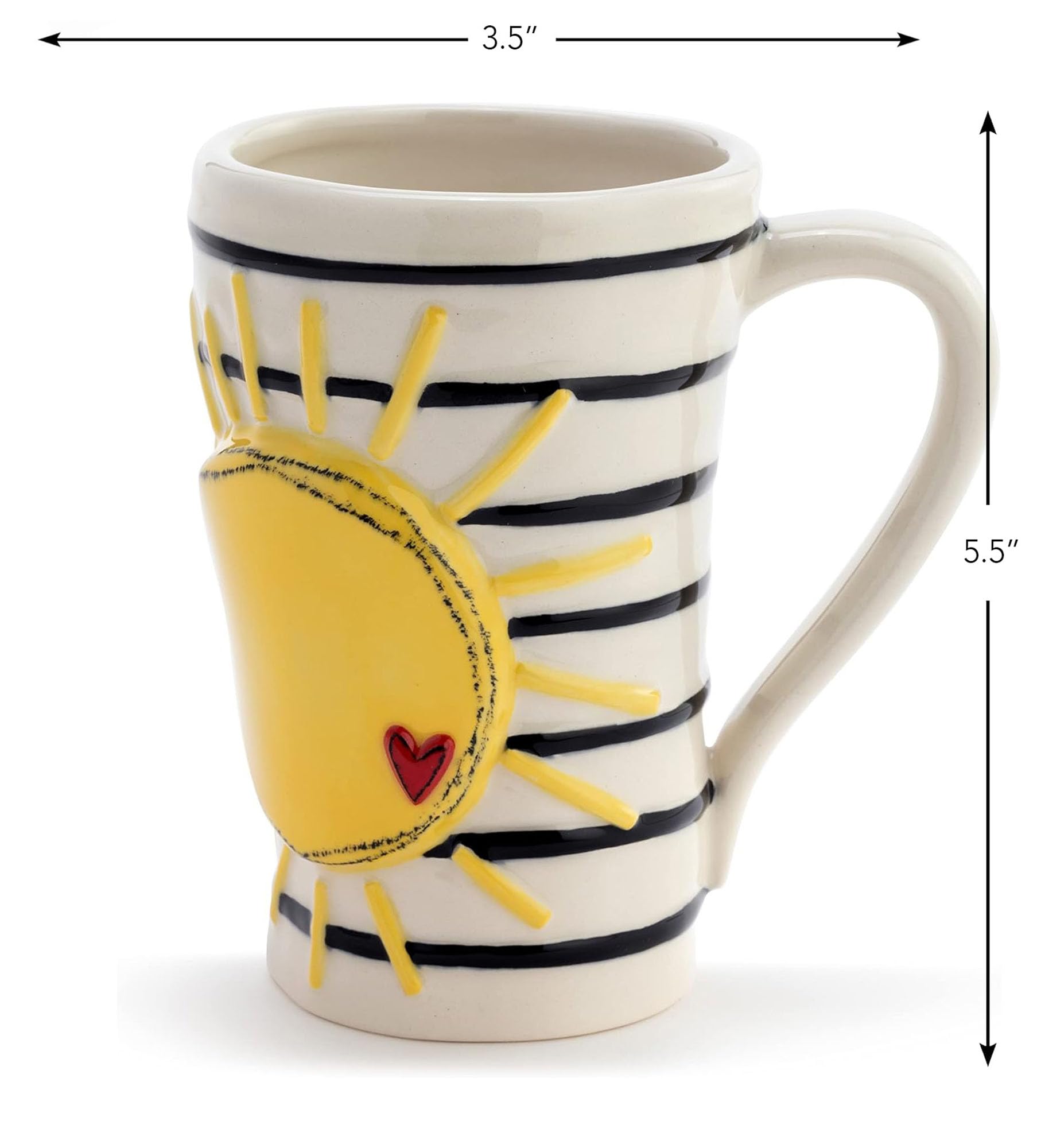 Sunshine Yellow Coffee Mug - 16oz Ceramic Cup for Home & Office