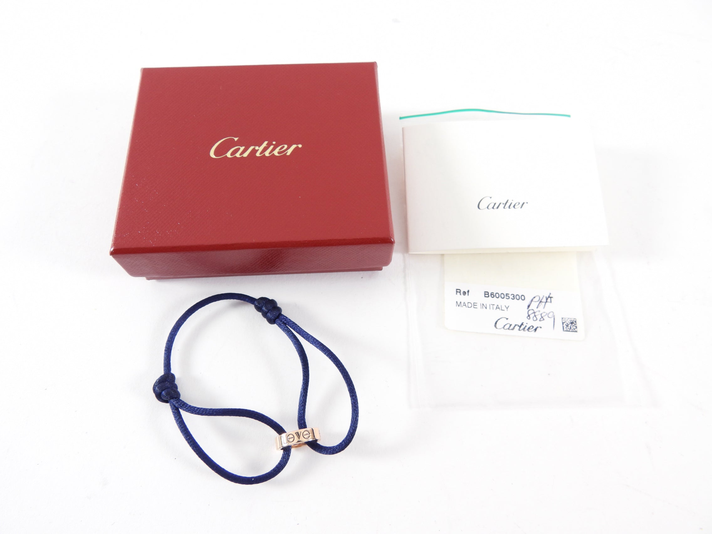 Cartier 18k Rose Gold Love Cord 1 Diamond Bracelet for Women - Luxury Jewelry Gift for Anniversary, Valentine's Day & Special Occasions