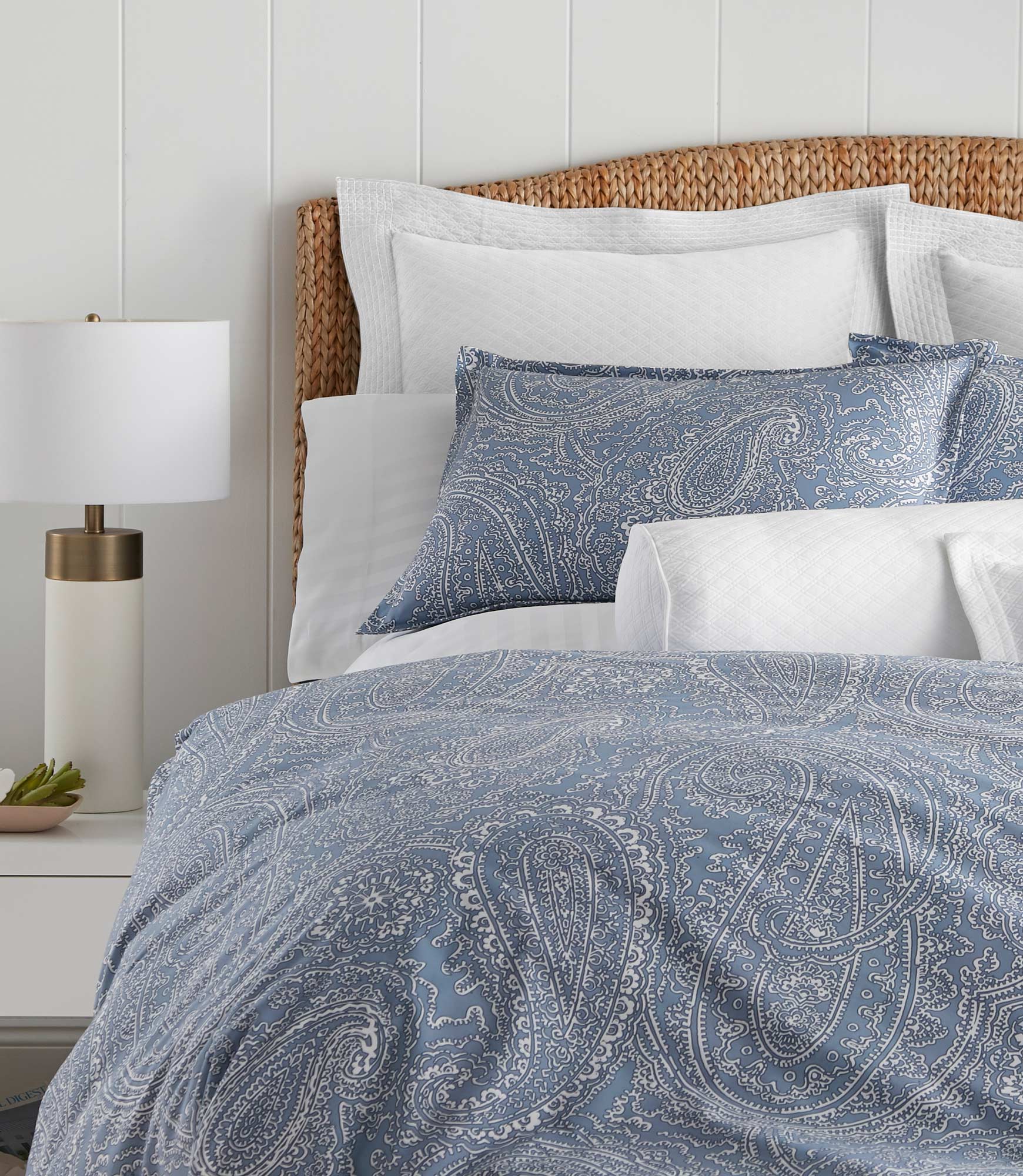 Paisley Percale Sham - Soft & Breathable Standard Pillowcase for Bedroom Decor - Perfect for Home, Hotel, and Guest Room Use