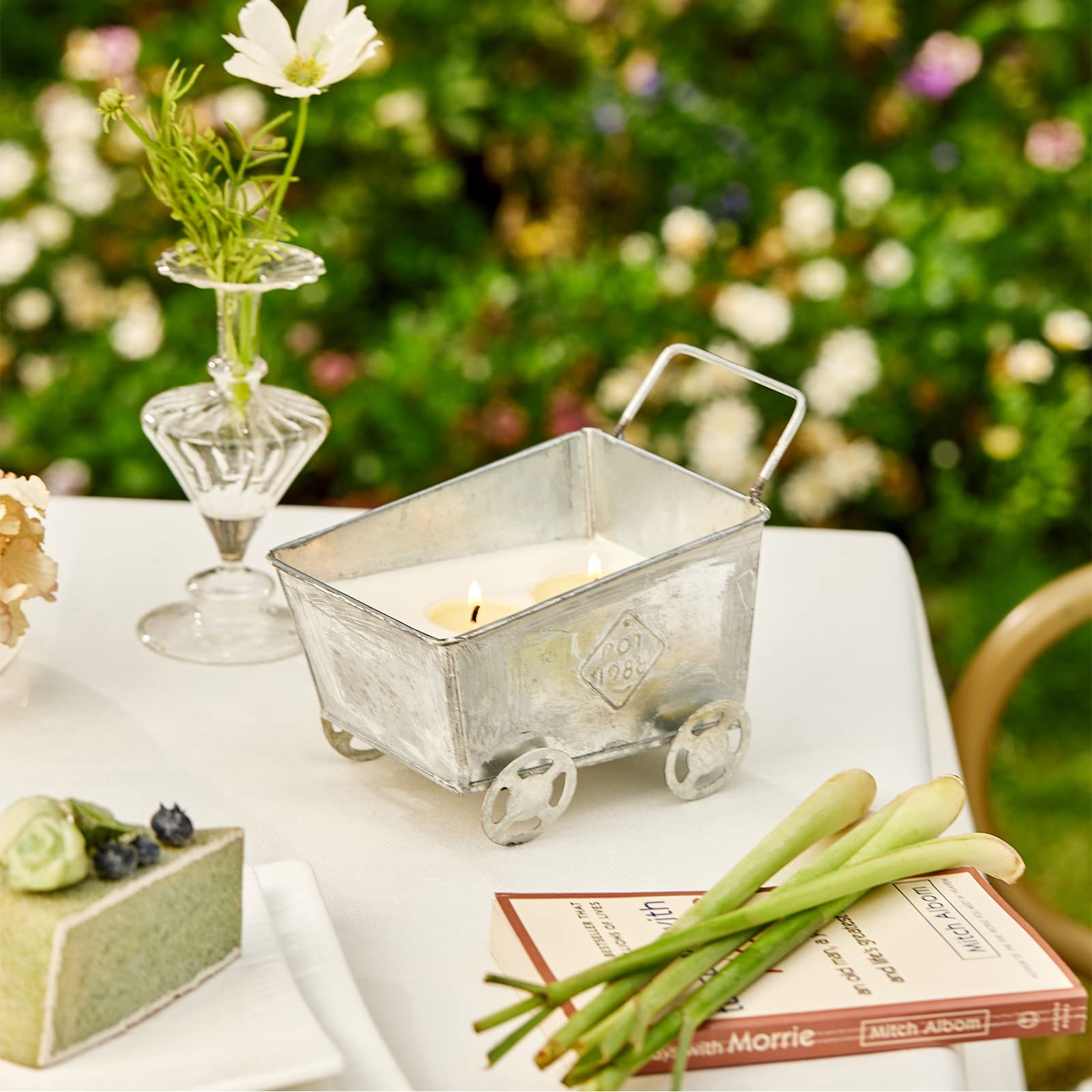 Natural Citronella Candles Outdoor 2 Pack - 18oz Large Soy Wax Candles with Citronella Oil for Mosquito Repellent, Long Lasting Scented Candles for Patio, Garden, BBQ & Camping - Perfect for Summer Nights, Outdoor Parties and Backyard Decor