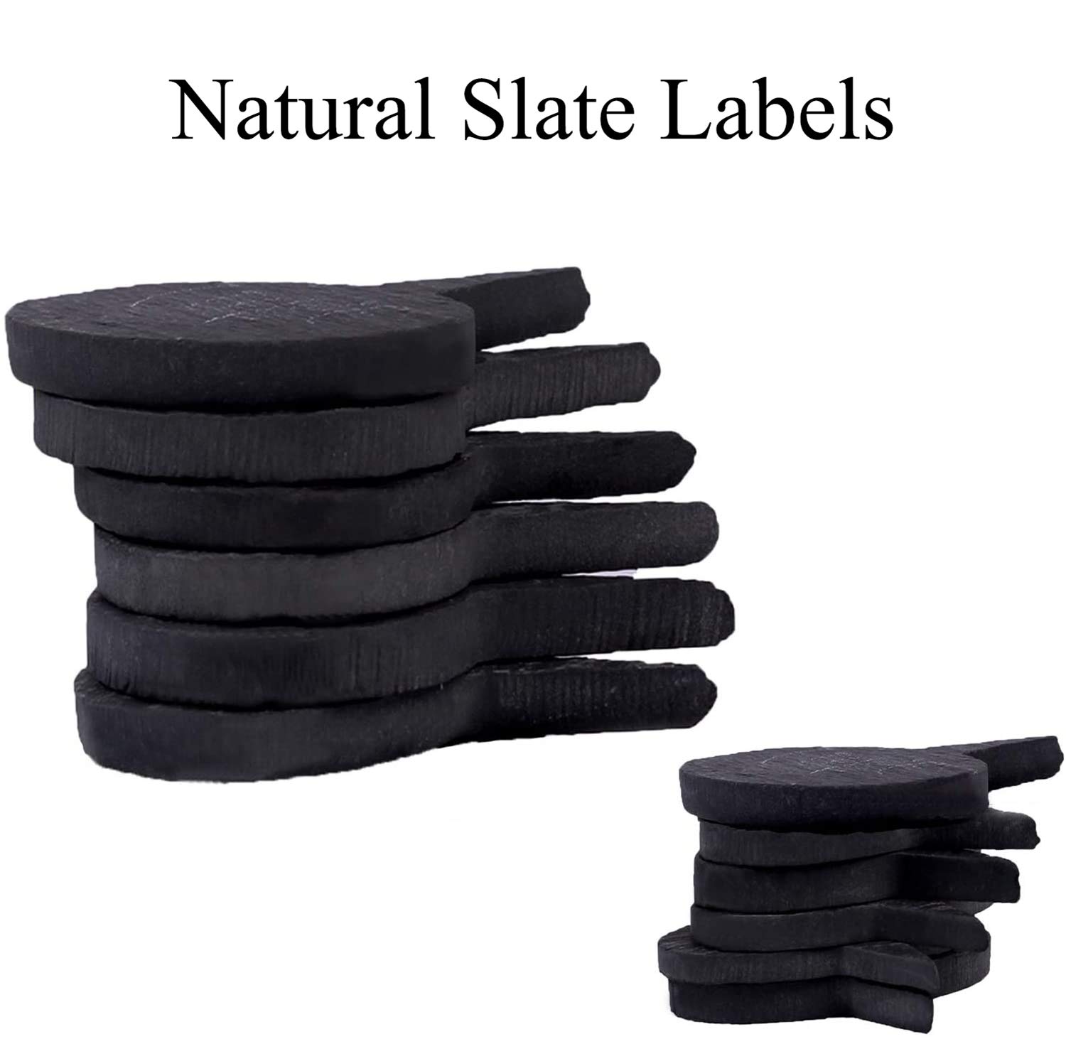 10Pcs Slate Cheese Markers with Chalkboard Labels & Drawstring Bags - Reusable Cheese Signs for Charcuterie Boards, Perfect for Weddings, Birthday Parties, Cocktail Events, Christmas Dinners & Home Entertaining