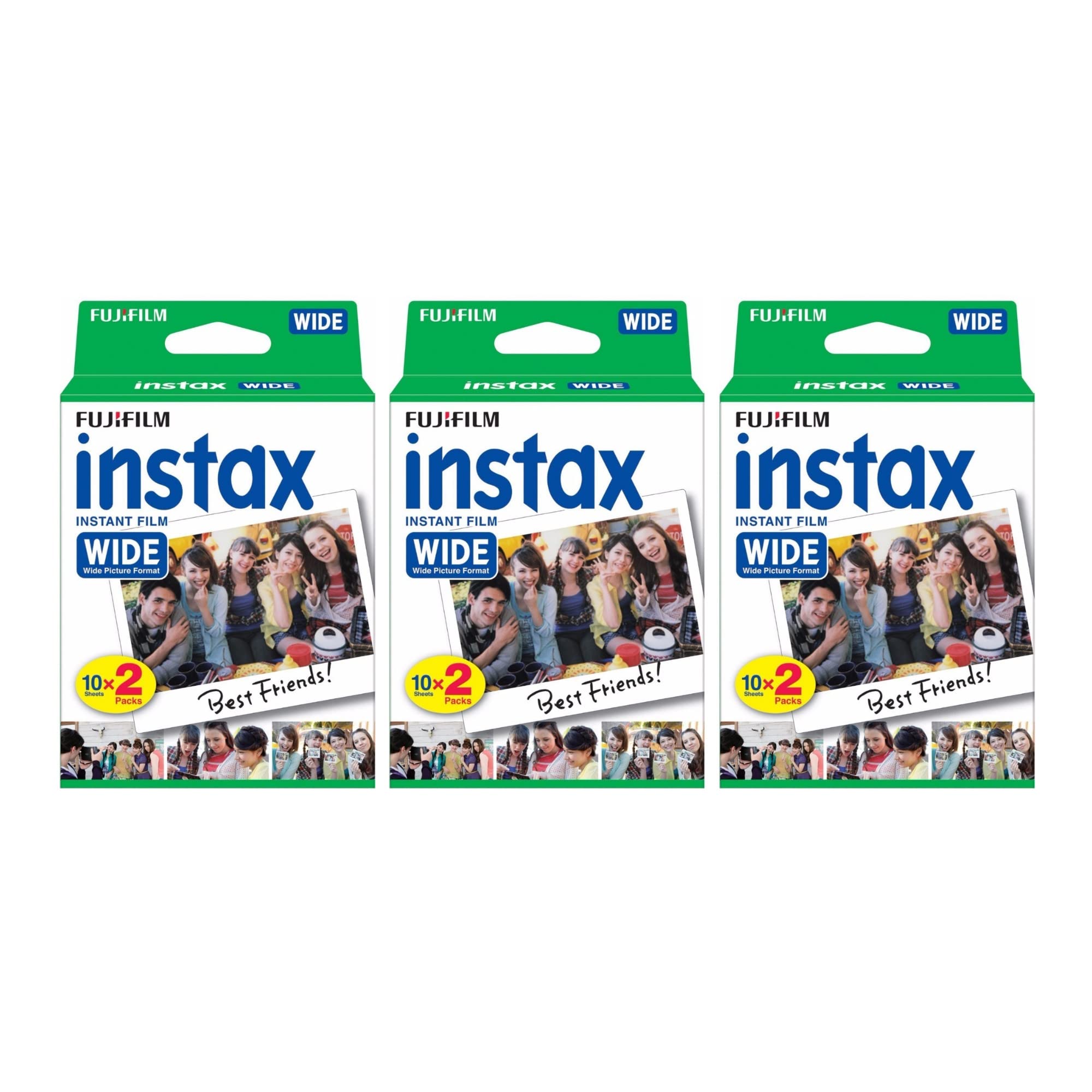 Fujifilm Instax Wide 60 Instant Film Pack - Compatible with Instax Wide 210, 200, 100 & 300 Cameras - Perfect for Parties, Travel & Instant Photo Memories