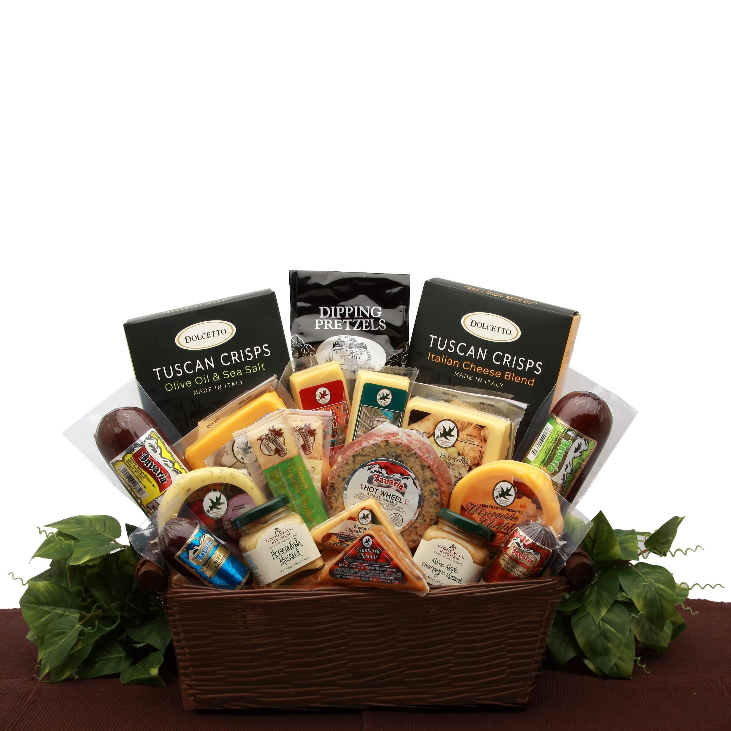 Premium Meat and Cheese Gift Basket for Gourmet Lovers - Perfect for Holidays, Corporate Gifts & Charcuterie Boards