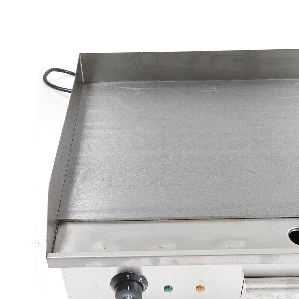 29 Inch Commercial Electric Griddle - 110V 4400W Stainless Steel Flat Top Grill with Adjustable Temperature (122-572°F) | Non-Stick Countertop Griddle for BBQ, Pancakes, Burgers & Restaurant Cooking
