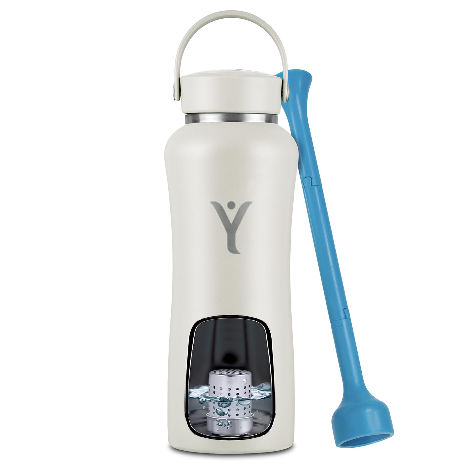 DYLN Alkaline Water Bottle - Portable Hydrogen Water Generator with 9.5 pH Alkaline Water | Vacuum Insulated Stainless Steel Bottle Keeps Drinks Cold 24 Hours | Perfect for Gym, Hiking & Daily Hydration