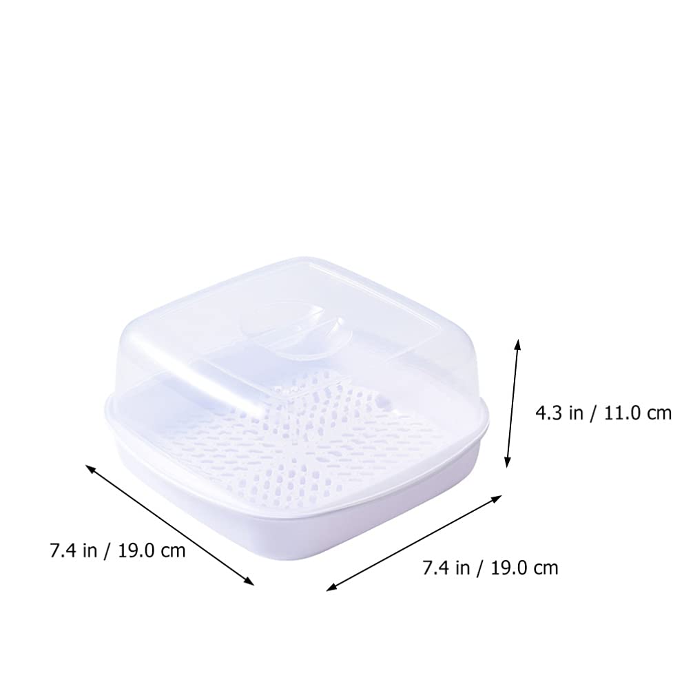 Operitacx Microwave Steamer Basket - Mini Vegetable & Fish Steamer for Cooking, Dishwasher & Freezer Safe - Perfect for Bao Buns, Dumplings, and Healthy Meal Prep