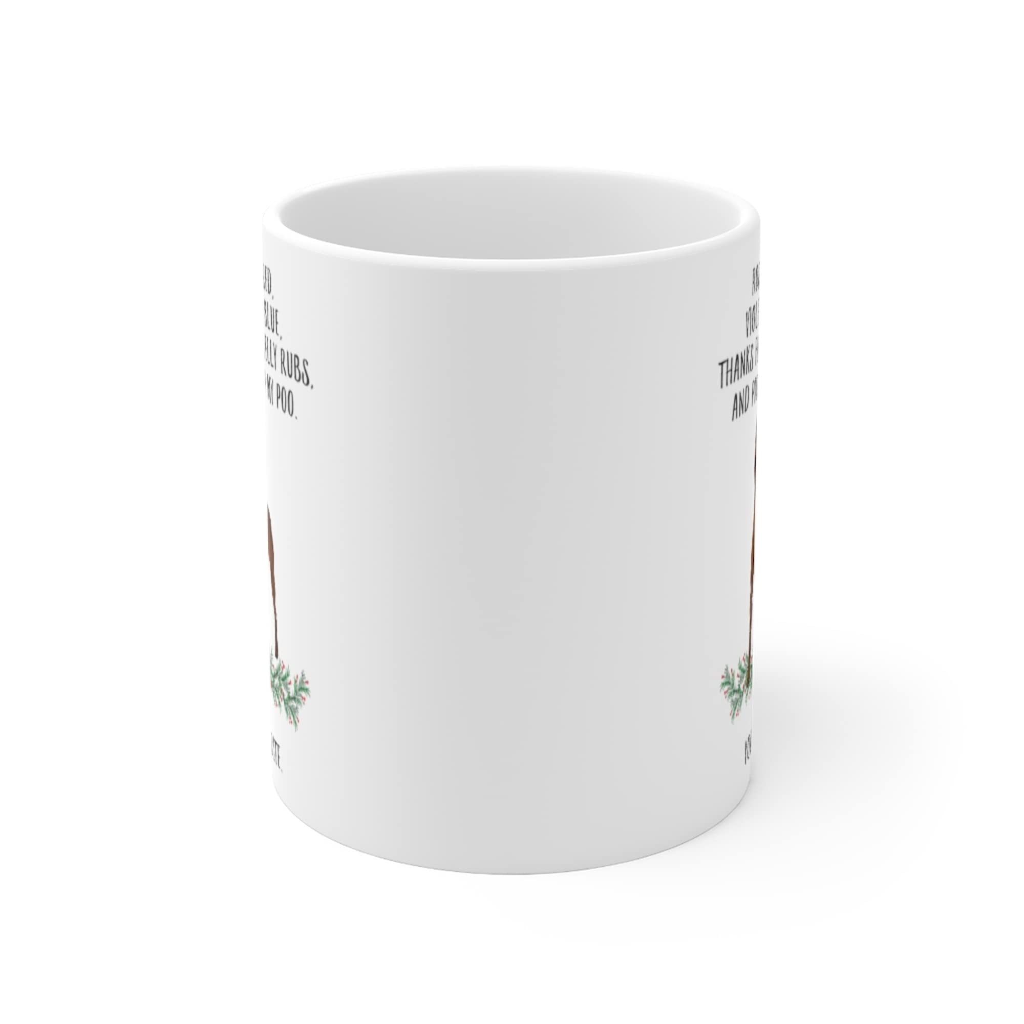 Funny Miniature Pinscher Coffee Mug - 11oz White Ceramic Cup with 'Roses Are Red Violets Are Blue' Dog Lover Saying - Perfect Christmas 2024 Gift for Pet Owners - Great for Coffee, Tea & Office Use