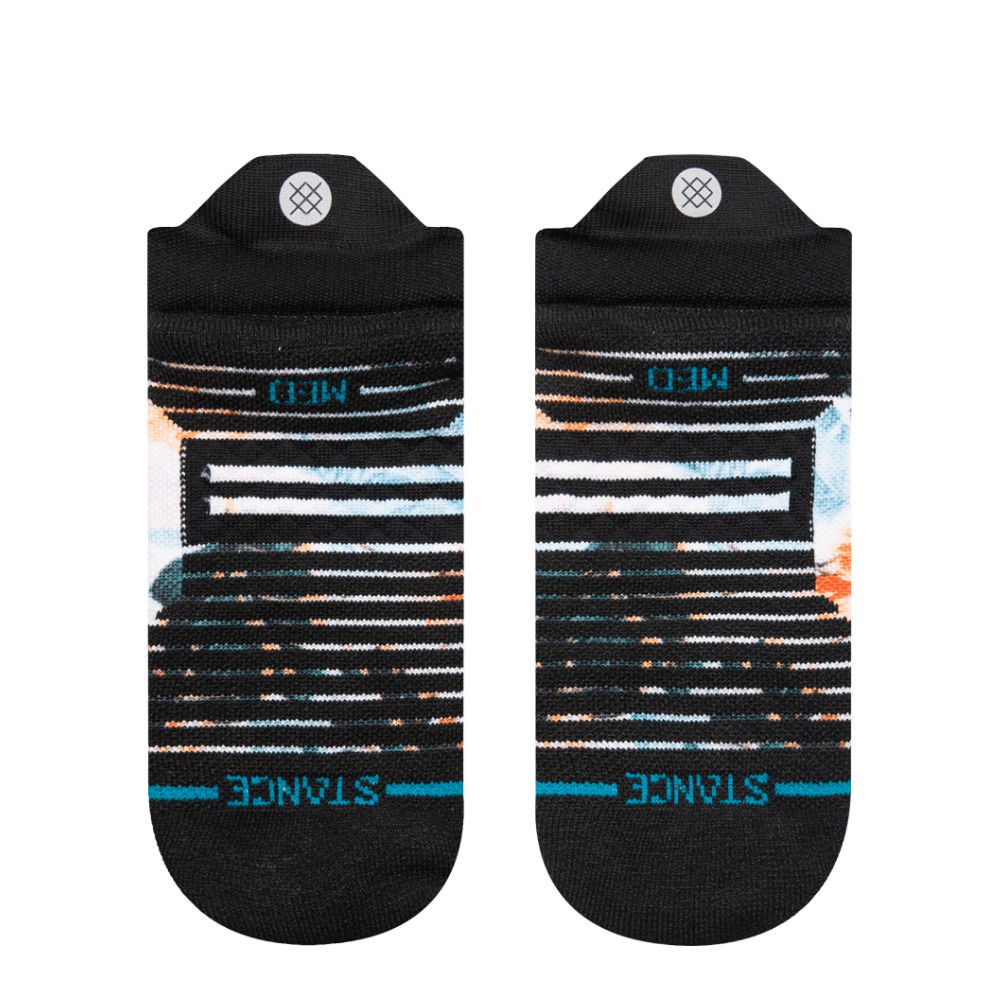 Stance Women's Running Socks - Breathable Performance Polyester Mid Cushion Tab Athletic Socks with Floral Design for Jogging, Gym Workouts & Daily Comfort