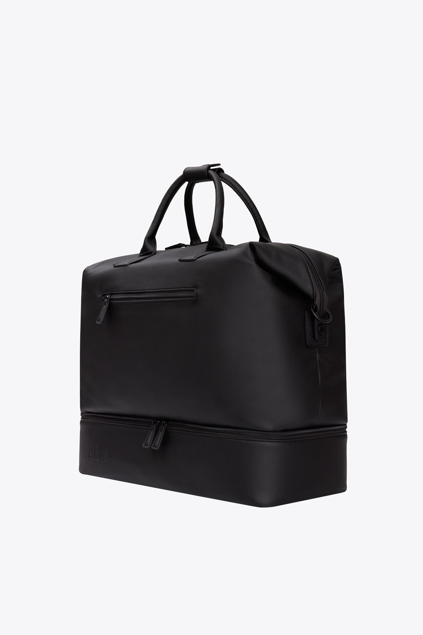 Premium Black Weekender Bag - Stylish & Durable Travel Duffel for Weekend Getaways, Gym, or Business Trips