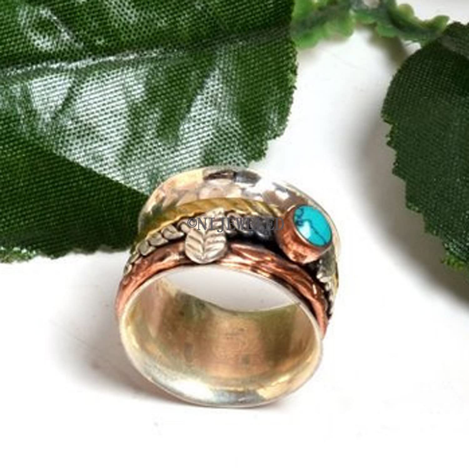 Sterling Silver Spinner Ring for Women - Yoga & Meditation Gift