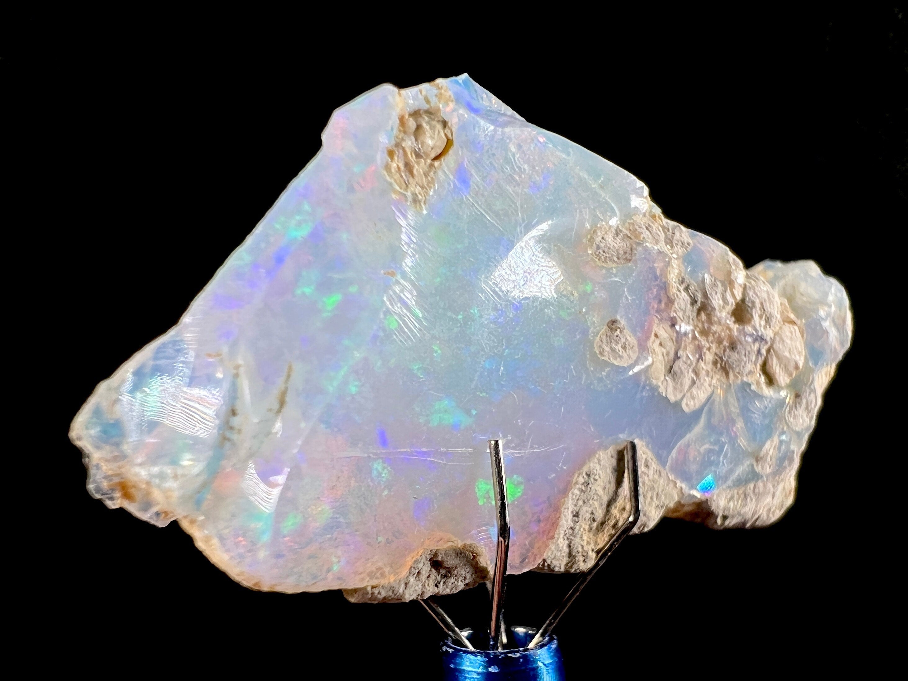 Premium 4A Welo Opal Raw Crystal - Certified Cutting Grade Opal Gemstone for Jewelry Making (50619) - Perfect for Rings, Necklaces & DIY Craft Projects