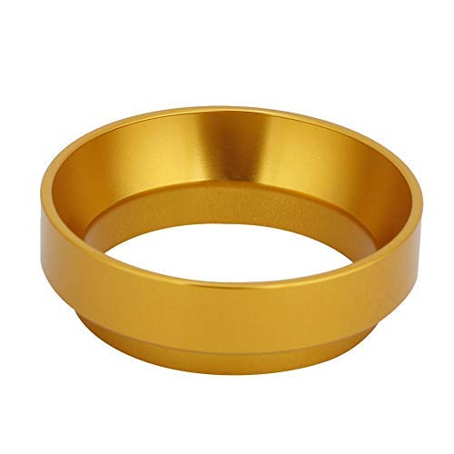 Premium 58MM Aluminum Espresso Dosing Funnel - Universal Coffee Powder Dispenser for Barista Tools & Coffee Maker Accessories (Gold) - Perfect for Home Brewing & Professional Espresso Machines
