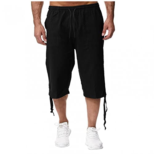 Kadola Men's Linen Pants - Breathable Casual Joggers with Stretch for Work & Travel | Comfortable Summer Pants for Outdoor Activities & Lounge Wear